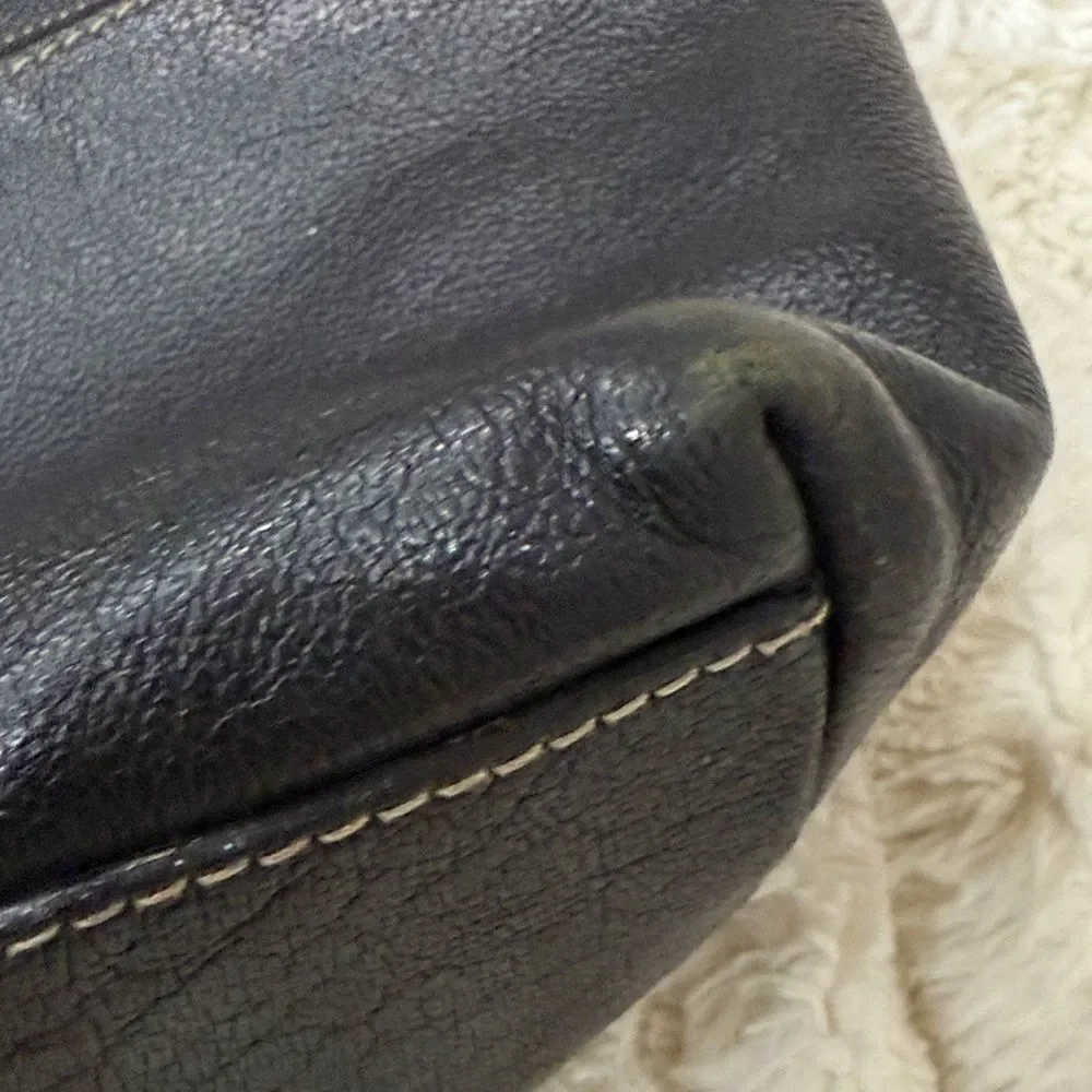 Dooney & Bourke Black Pebbled Dillen Hobo Shoulder Bag